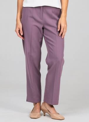 Pantalon slim talie elastică violet MARYLEY femeie