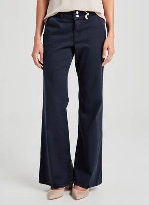 Pantalon evazat elasticitate mărime normală albastru NVY femeie