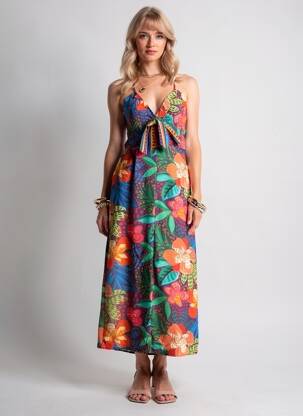 Rochie midi fără mâneci fără mâneci albastru LA PETITE ETOILE femeie