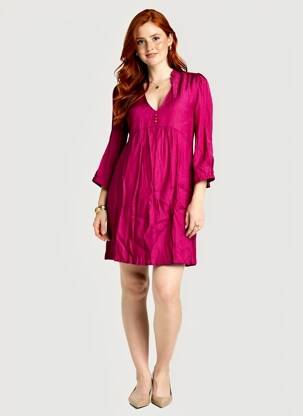 Rochie scurtă mâneci lungi mâneci lungi roz LA PETITE FRANCAISE femeie