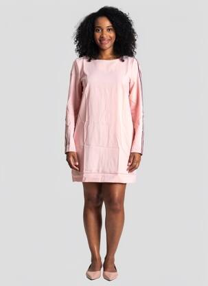 Rochie scurtă mâneci lungi mâneci lungi roz MARYLEY femeie