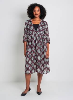 Rochie midi mâneci 3/4 mâneci 3/4 negru ANTONELLO SERIO femeie