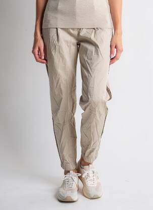 Pantalon chino broderie galoni laterali mărime normală gri X-CAPE femeie
