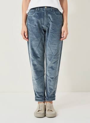 Pantalon slim talie înaltă talie înaltă albastru ALMANEGRA femeie