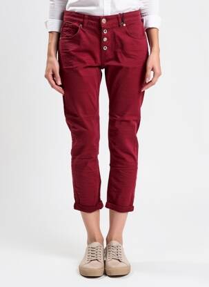 Pantalon 7/8 elasticitate mărime normală roșu ALMANEGRA femeie