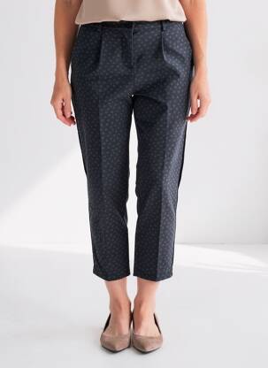 Pantalon 7/8 talie înaltă talie înaltă gri MARYLEY femeie