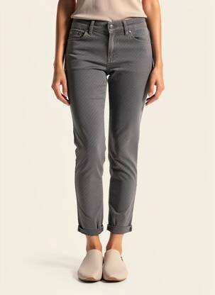 Pantalon slim talie elastică mărime normală negru ALMANEGRA femeie