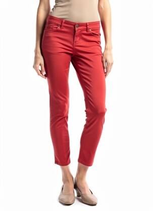 Pantalon 7/8 elasticitate mărime normală roșu ALMANEGRA femeie