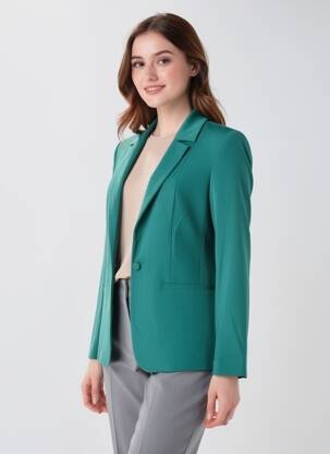 Sacou buzunare verde I.CODE (By IKKS) femeie