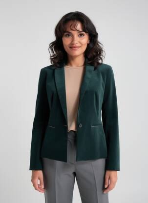Sacou buzunare verde ONE STEP femeie