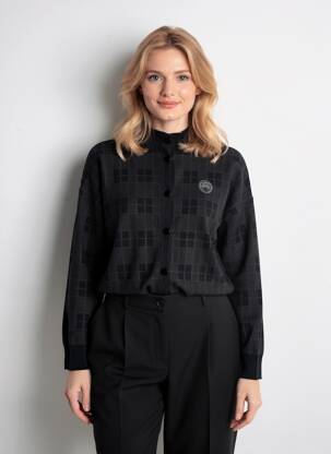 Vestă cu mâneci lungi elasticitate negru I.CODE (By IKKS) femeie