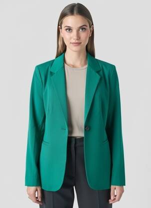 Sacou croială cambrată verde KAFFE femeie