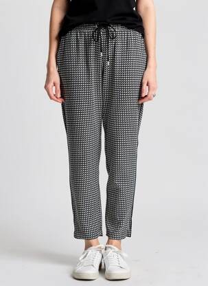 Pantalon slim talie elastică mărime normală negru IKKS femeie