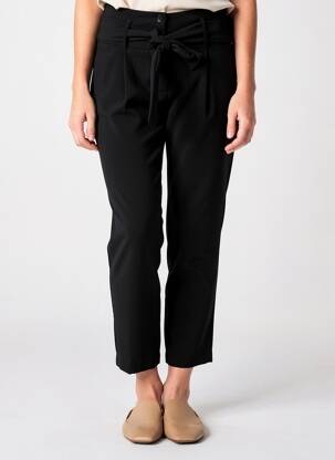 Pantalon 7/8 talie înaltă talie înaltă negru IKKS femeie