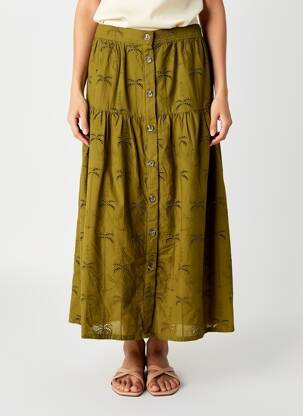 Fustă lungă căptușeală verde WHITE STUFF femeie