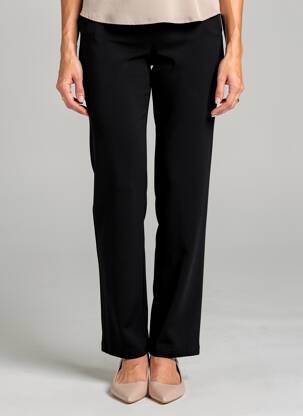 Pantalon drept elasticitate mărime normală negru FRANCE RIVOIRE femeie