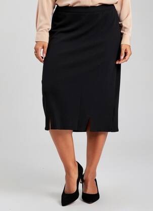 Fustă midi elasticitate negru ATTITUDE femeie