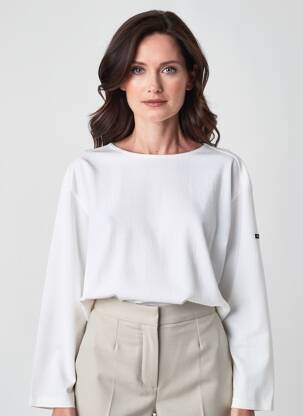 Top mâneci lungi mâneci lungi alb FILEUSE D'ARVOR femeie