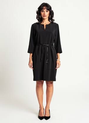 Rochie midi mâneci lungi mâneci lungi negru JOSEPH RIBKOFF femeie