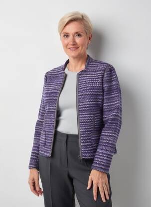 Jachete casual guler rotund violet FRANK WALDER femeie