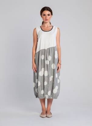 Rochie lungă fără mâneci fără mâneci gri GERSHON BRAM femeie