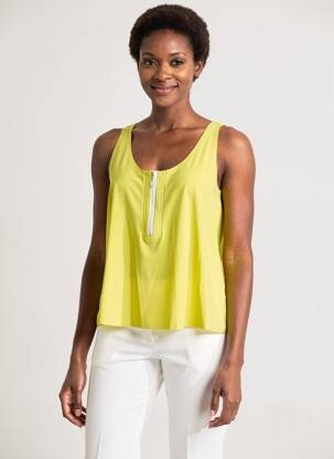 Top elasticitate bretele subțiri verde SPORTMAX femeie