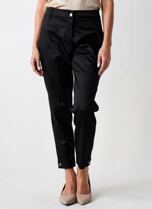 Pantalon trei sferturi talie înaltă talie înaltă negru TRICOT CHIC femeie