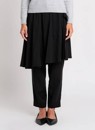 Pantalon slim talie elastică mărime normală negru KEDZIOREK femeie