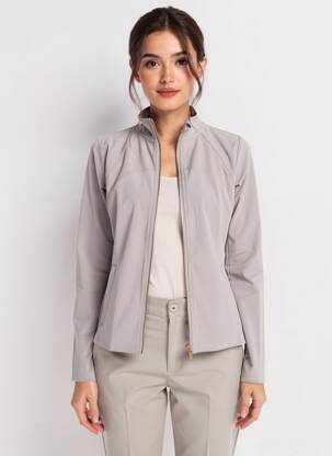 Jachete casual buzunare gri LUNE ACTIVE femeie