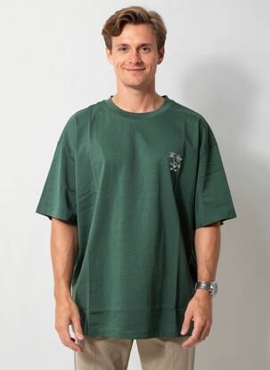 Tricou bio mâneci scurte verde THE UPSIDE bărbat