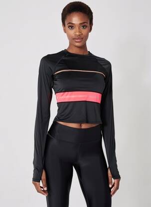Top mâneci lungi mâneci lungi negru P.E NATION femeie