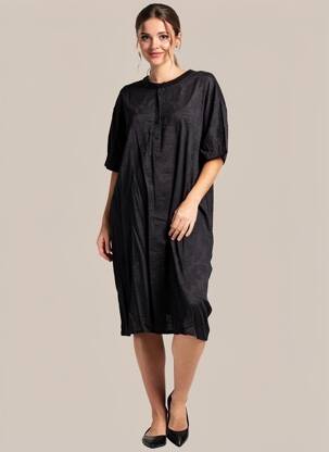 Rochie midi mâneci scurte mâneci scurte negru HARRIS WILSON femeie
