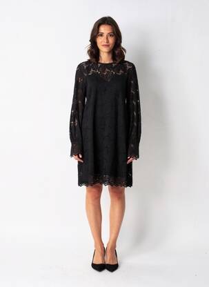Rochie scurtă mâneci lungi mâneci lungi negru ANDY & LUCY femeie