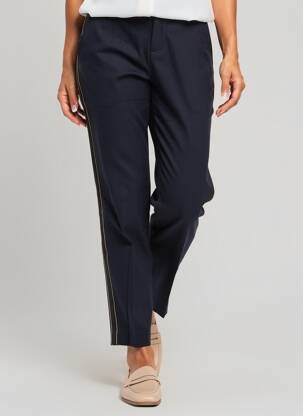 Pantalon chino elasticitate mărime normală albastru OUI femeie