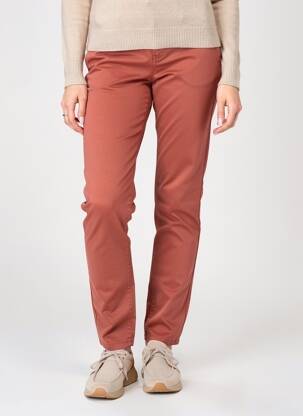 Pantalon chino elasticitate mărime normală portocalie HAPPY femeie
