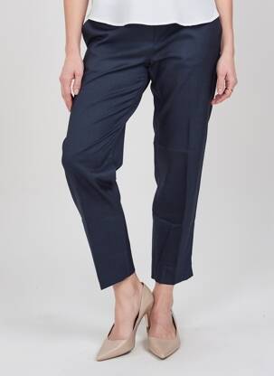 Pantalon chino închidere cu fermoar sub clapetă cu cârlig mărime normală albastru MAISON LAB femeie