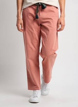 Pantalon chino închidere cu fermoar sub clapetă cu nasturi mărime normală roz LAB DIP PARIS femeie