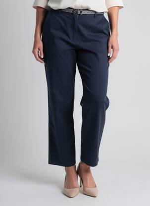 Pantalon chino închidere cu fermoar sub clapetă cu nasturi mărime normală albastru LAB DIP PARIS femeie