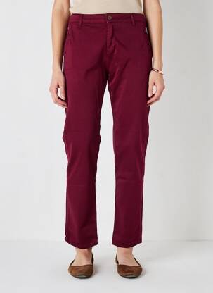Pantalon chino elasticitate mărime normală violet HOD femeie