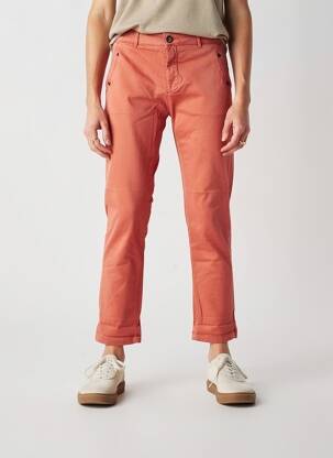 Pantalon chino elasticitate mărime normală portocalie HOD femeie