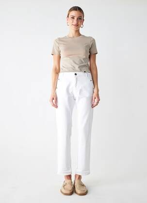 Pantalon chino elasticitate mărime normală alb HOD femeie
