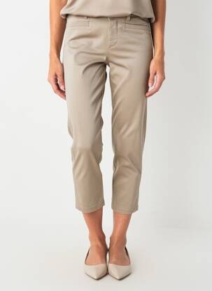 Pantalon 7/8 țesătură poplin mărime normală maro STREET ONE femeie