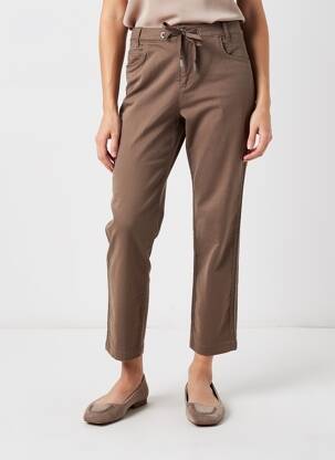 Pantalon 7/8 elasticitate maro STREET ONE femeie