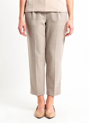Pantalon 7/8 elasticitate mărime normală maro ICHI femeie