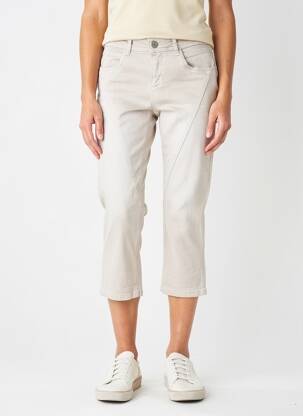 Pantalon trei sferturi elasticitate talie joasă gri STREET ONE femeie