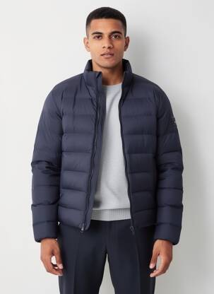 Geacă matlasată mâneci lungi fără glugă albastru TOMMY HILFIGER bărbat