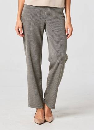 Pantalon drept elasticitate mărime normală gri LAUREN VIDAL femeie