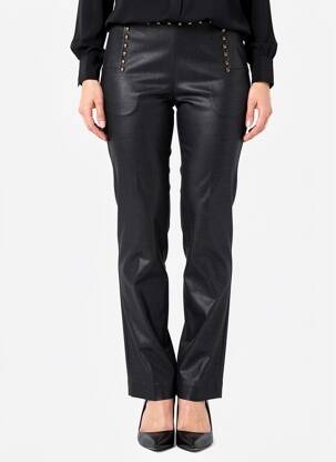 Pantalon slim elasticitate mărime normală negru EXTENZO PARIS femeie