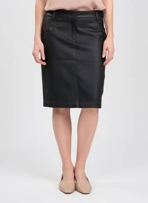 Fustă midi elasticitate negru ANDAMIO femeie
