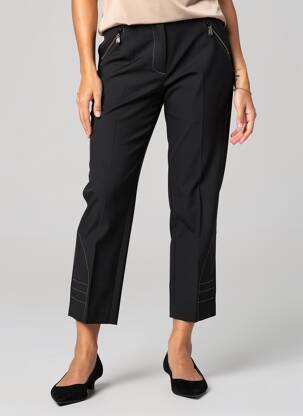 Pantalon 7/8 elasticitate mărime normală negru MULTIPLES femeie